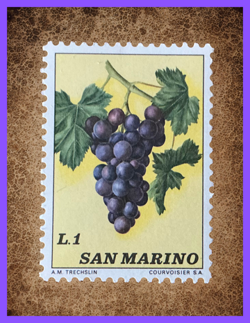 San Marino 1973 Fruits Stamp Series - Grapes Stamps - MNH OG