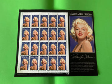 Antique stamps - US 1995 SC#2967 - Legends of Hollywood - Marilyn Monroe Stamps - Sheet of 20, 8, And Single - MNH