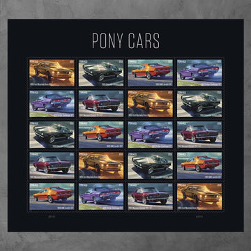 Pony Cars Stamps