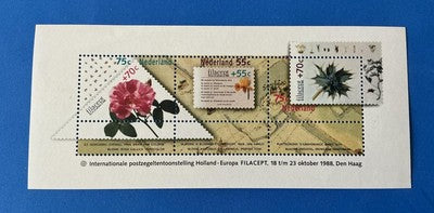 1988 Netherlands International Stamp exhibition Filacept Mini sheet - MNH VF