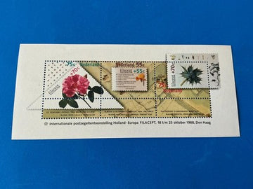 1988 Netherlands International Stamp exhibition Filacept Mini sheet - MNH VF