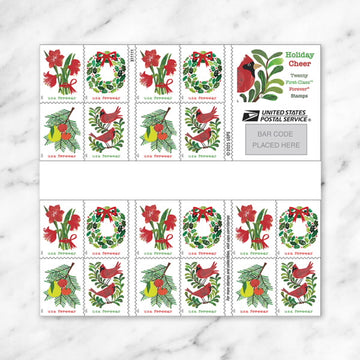 NEW ! US Stamps - 2025 SC#6033-6036 - Holiday Cheer Forever Stamps - MNH
