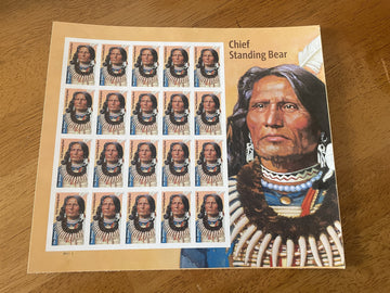 US Stamps - 2023 SC#5798a - Imperforate (NO DIE-CUT) - Chief Standing Bear - MNH
