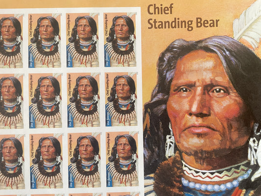 US Stamps - 2023 SC#5798a - Imperforate (NO DIE-CUT) - Chief Standing Bear - MNH