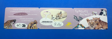 France Stamps - Tender animals Booklet of stamps - 12 stamps per booklet - MNH