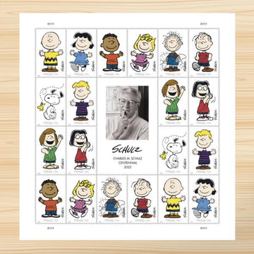 2022 SC#5726 - 5735, Charles M. Schulz Stamps (Sheet of 20 stamps) Brand New VF