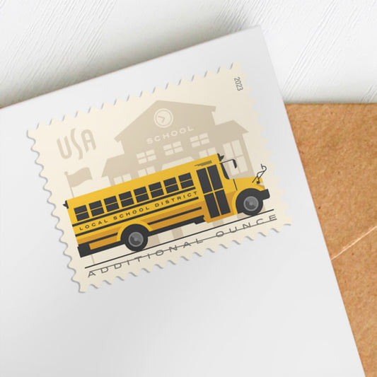 School Bus Stamps