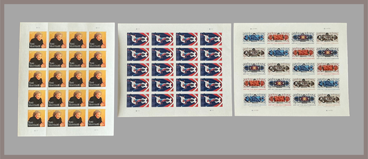 2023 US Complete Set of Postage Stamps - Full set of 26 stamp sheets - Mint Never Hinged (MNH) Original Gum (OG)