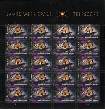 2022 US Stamps - SC#5720 James Webb Space Telescope Stamps - Sheet - MNH OG