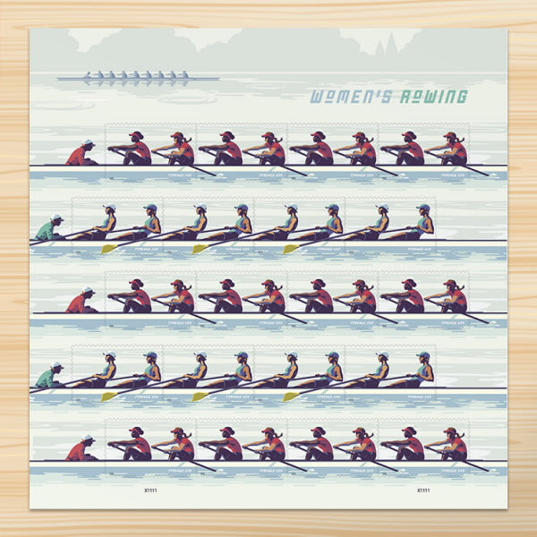 Women's Rowing Stamps