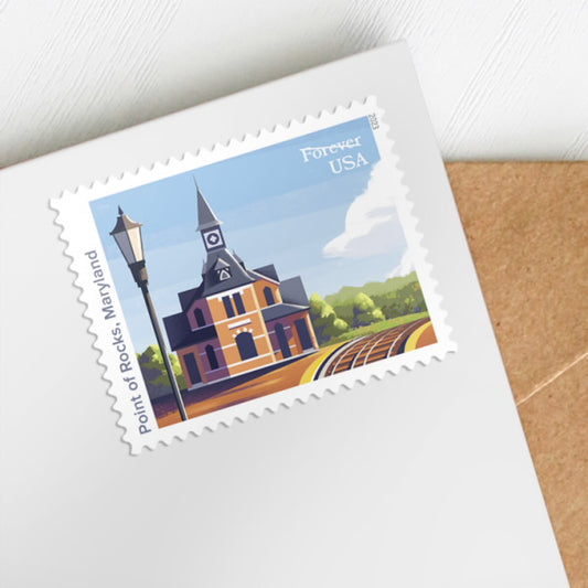 Railroad Stations Stamps