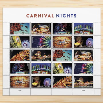 2024 USA - Scott#5855-5864 Carnival Nights Forever Stamps - Sheet of 20 - Stamps - MNH - Free Shipping