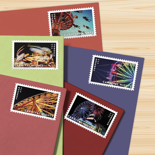 US 2024 SC#5855 - 5864 Carnival Nights Stamps ( Sheet of 20 Stamps ) MNH VF