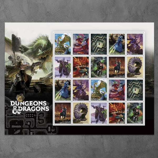 US 2024 SC#5909-5918 Dungeons & Dragons Forevers Stamps ( Sheet Of 20 Stamps ) MNH VF