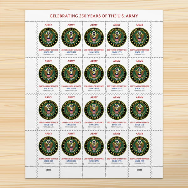 US Stamps - 2025 SC#6010 - US Army 250th Anniversary Forever Stamps - MNH
