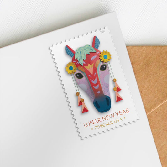 2026 US Stamps - 2026 Lunar New Year - Year of the Horse Forever Stamps - Sheet of 20 - MNH VF