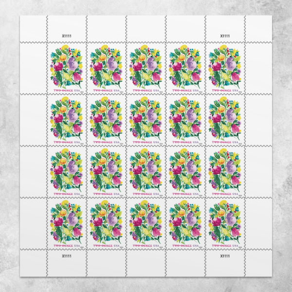 US Stamps 2024 SC# 5850  Wedding Blooms（ Sheet of 20/Set ) VF MNH