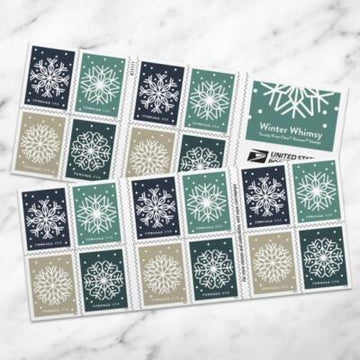 2024 USA - Scott#5948-5951 Winter Whimsy Forever Stamps - Booklet Pane of 20 MNH
