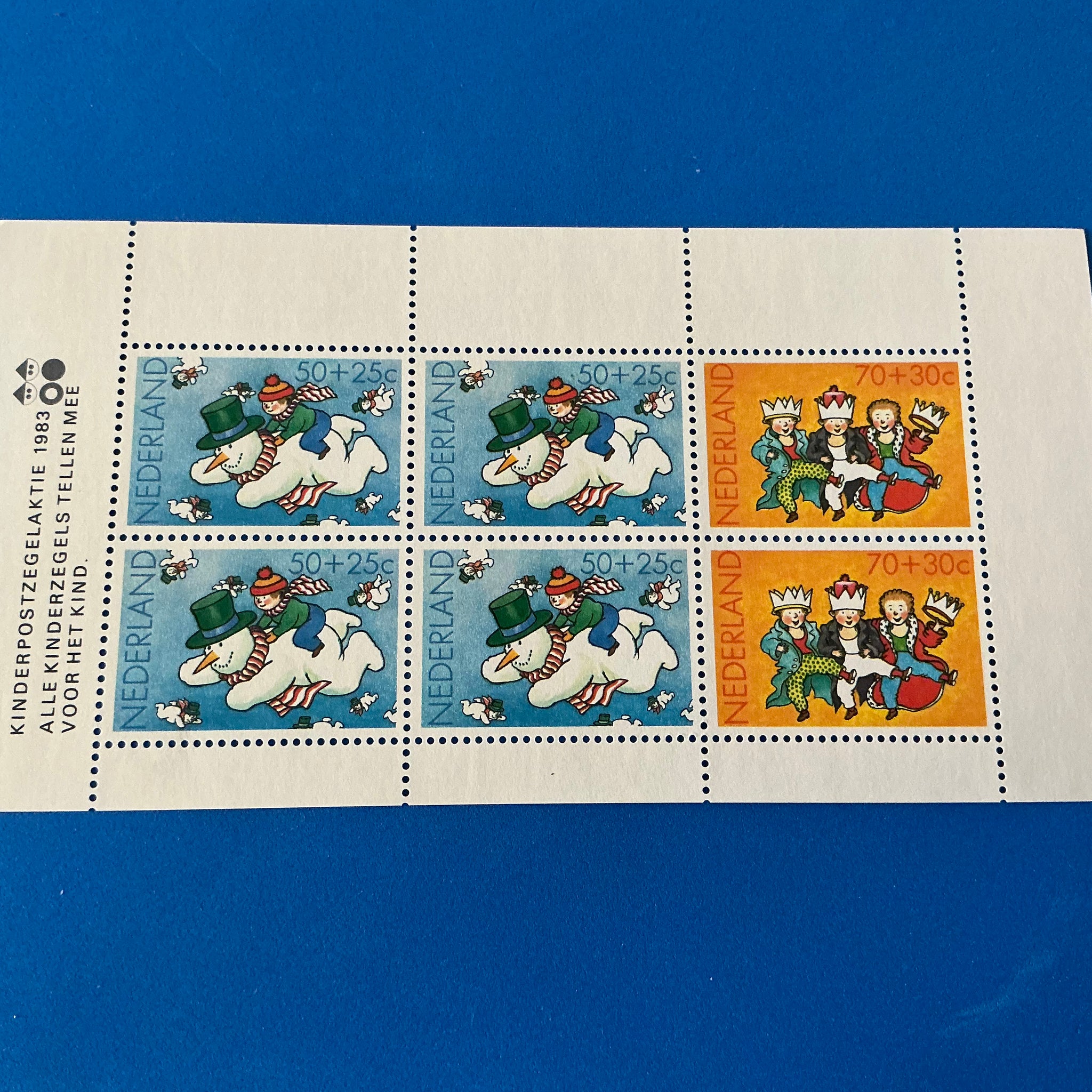 Netherlands Stamps - 1983 Netherland Christmas, Snowman, Animation Stamps - MNH VF