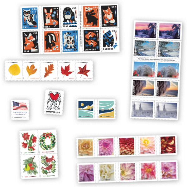 US Stamps - 2025 Mail USE Stamp Packet - Set of 67 Stamps  - MNH OG