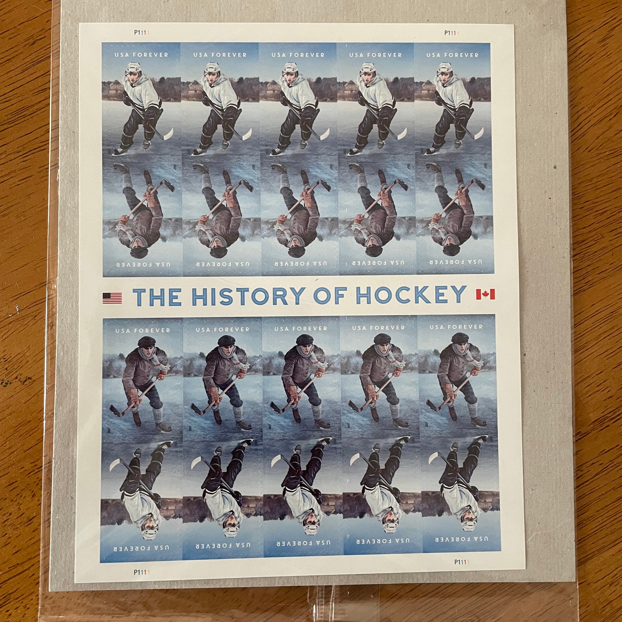 US 2017 SC#5252-5253 THE HISTORY OF HOCKEY Stamps ( Sheet of 20 Stamps) MNH VF