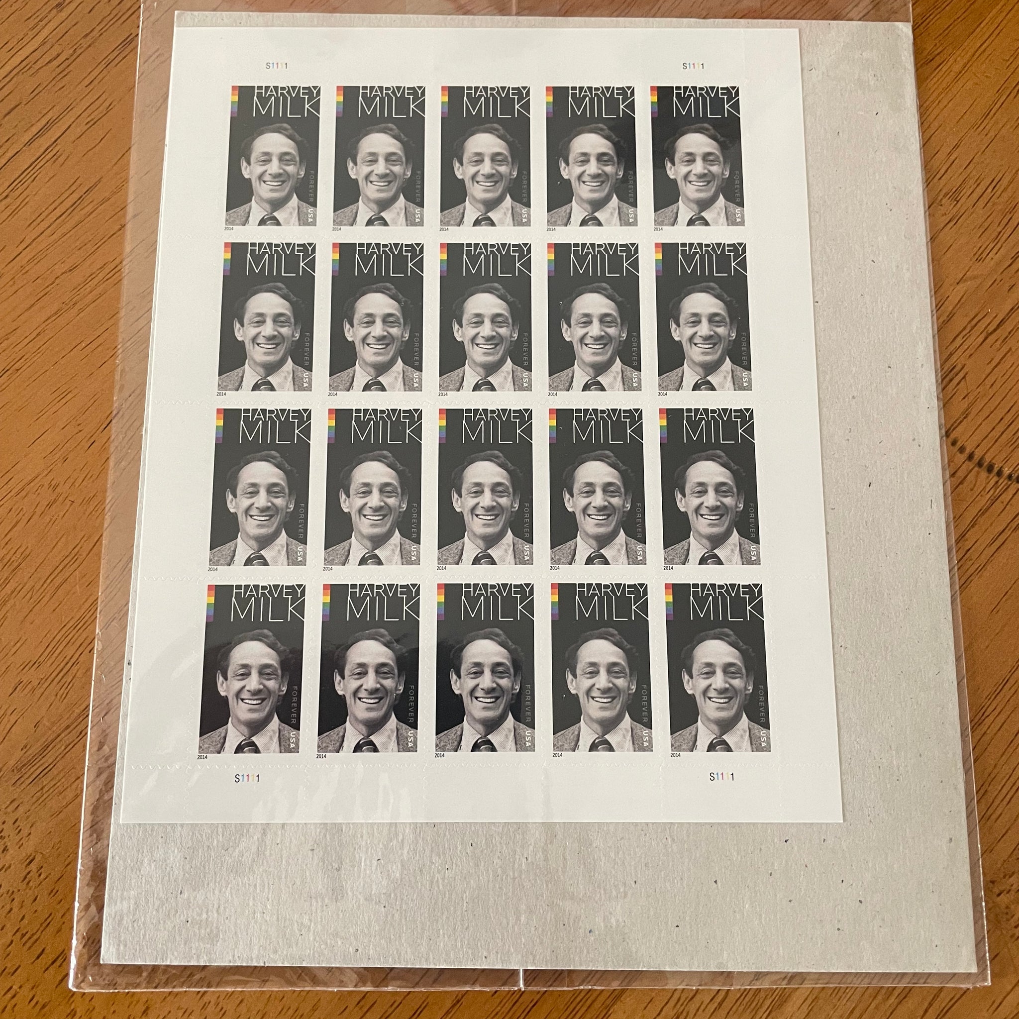 US 2014 SC#5316 HARVEY MILK Stamps ( Sheet of 20 Stamps) MNH VF