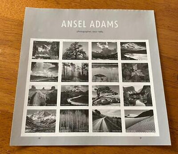 2024 Ansel Adams - SC# 5854q - Imperf Orate - No-Die-Cut - Sheet of 16 - MNH VF