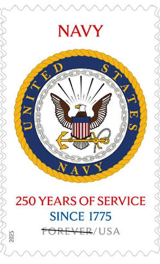 US Stamps - 2025 SC#6012 - US Navy 250th Anniversary - Forever Stamps - MNH