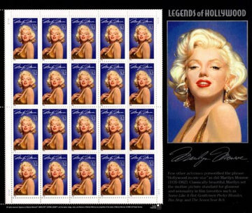 US 1995 SC #2967 Legends of Hollywood - Marilyn Monroe Stamps, Sheet of 20 MNH